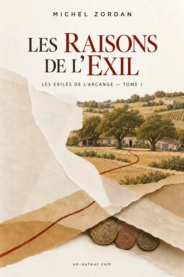 Couverture officielle du roman Les Raisons de l’exil, de Michel Zordan