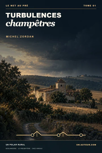 Couverture officielle de Turbulences champêtres, roman de Michel Zordan